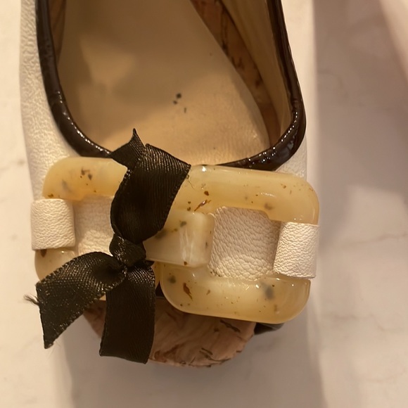 Vianni Collection size 5 sling back cream heels - Picture 2 of 9